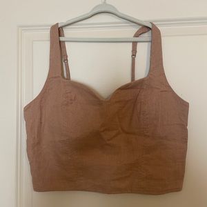 Abercrombie tan/brown matching set - size medium